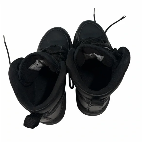 NIKE Shoes Boots Kids US 1Y Black Lace Up High Top Manoa LTR BQ5373-001 - Picture 6 of 9